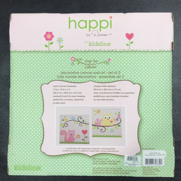 Kids Line Decorative Canvas Art 12”x12”x1” - Picture 2 of 2